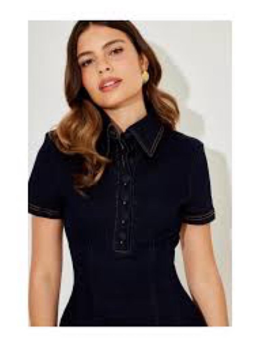 Odd Muse denim collared mini dress, size small